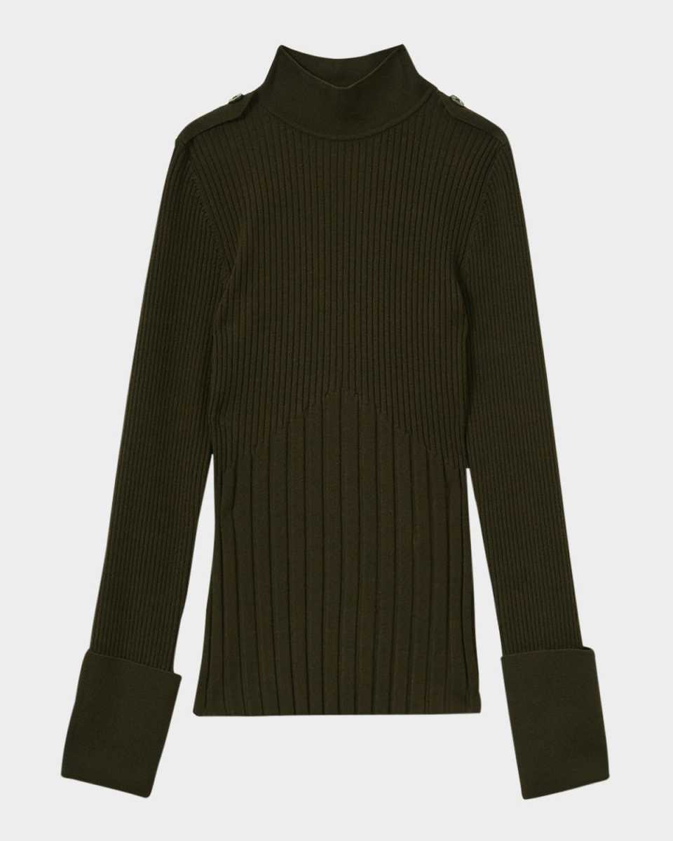 Vienne Ribbed Turtleneck Sweat